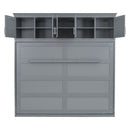 Murphy Modern Bed With Top Cabinets For Space Saving And Comfort