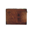 Wall Mounted Open Woven Bedside Table - Chestnut