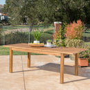 Wilson - Expandable Dining Table With Slat Design - Teak Acacia Wood
