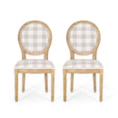 French Country Inspired Dining Chair With Iconic Round Backrest