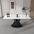 Rectangular Dining Table - Black / White
