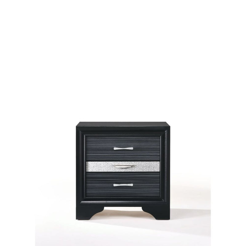 The Naima nightstand offers a sophisticated look, clean lines and contemporary style.