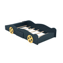 Race Car Shaped Platform Bed With Wheels And Storage