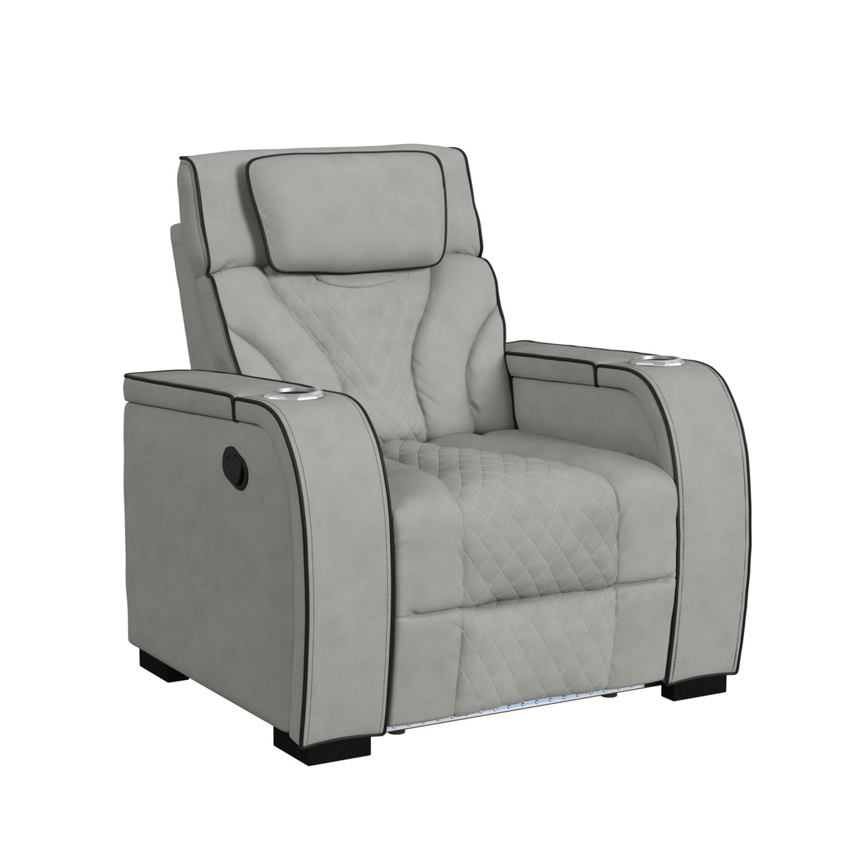 Blitz Living Room Set in Dark Gray by Elements International, view 23