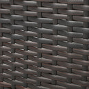 Antibes - 4 Pieces Wicker Chat Set - Brown / Beige