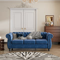 Modern Sofa Dutch Plush Upholstered Sofa, Wood Legs, Buttoned Tufted Backrest