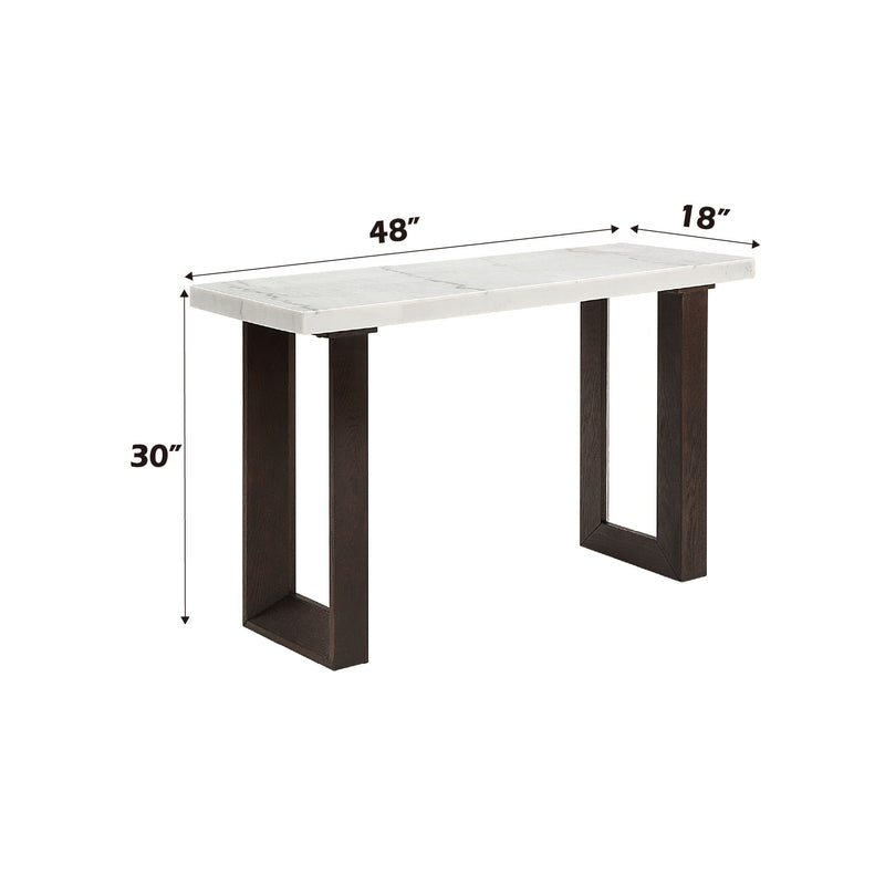 Edwyn - Natural Marble Top End Table