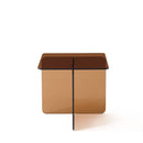Modern Transparent Tempered Glass Sidetable