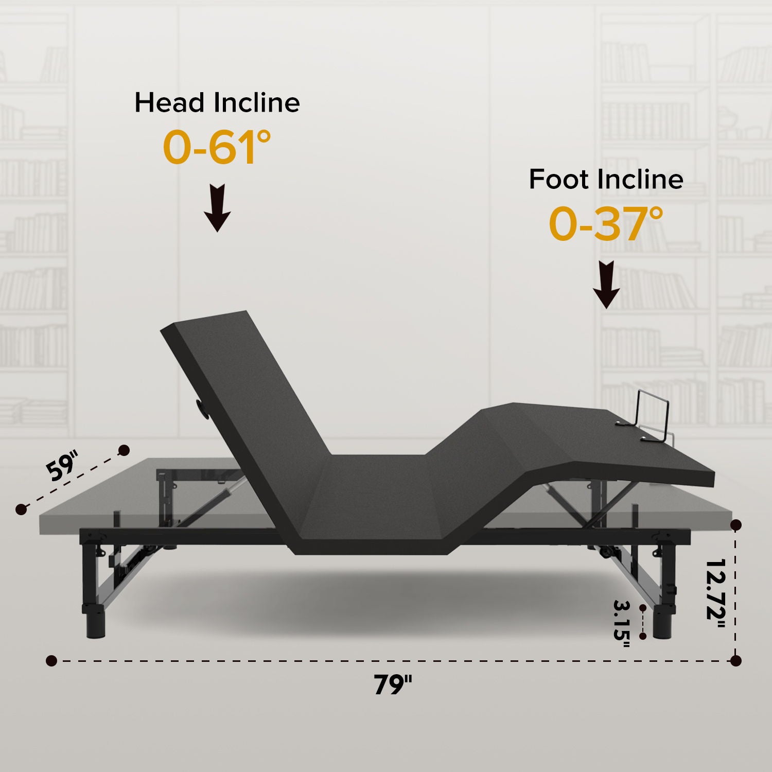 Daily Nest Adjustable Bed Base with Zero Gravity and Under-Bed Lighting
