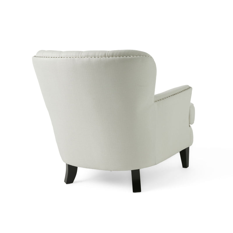 Accent Reading Chair For Living Room Bedroom - Ivory