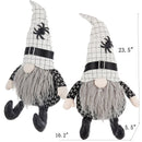 Sitting Gnome With Hat Spider, For Halloween Decor