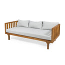 Claremont - 3 Seater Daybed Teak Acacia Wood Water Resistant Cushions