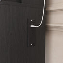 Vanity Table With Mirror, Adjustable LED Lights, Power Outlet, Hairdryer Holder & Stool