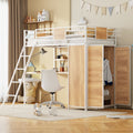 Loft Bed With L Shape Desk And Wardrobe