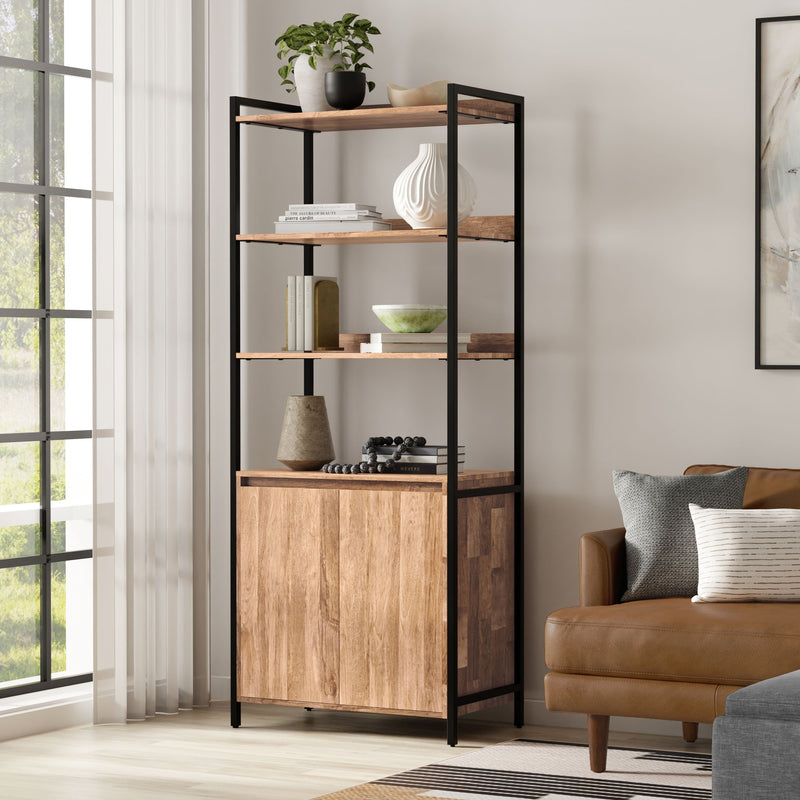 Kelsey - Large Bookshelf With Cabinet