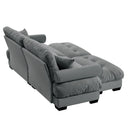 Super Comfort Oversized Modular Sectional Sofa With Movable Ottoman