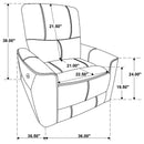 Greenfield - Upholstered Power Recliner Chair