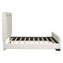 Upholstered Bed With Slats Support, No Box Spring Needed