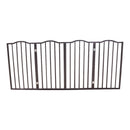 Pet Gate Dog Gate For Doorways, Stairs Or House Freestanding Folding - Dark Brown