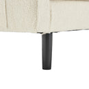 Mid Century Modern Loveseat Sofa With USB Ports, Removable Pillow Cover