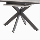 Modern Extendable Dining Table Set For 6 - 8 - Black / Gray