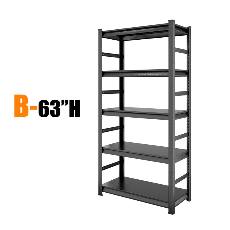 5 Tier Heavy Duty Shelving Unit Adjustable Shelving Units