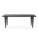 Reflect - Outdoor Dining Table With Rattan Cover - Dark Gray
