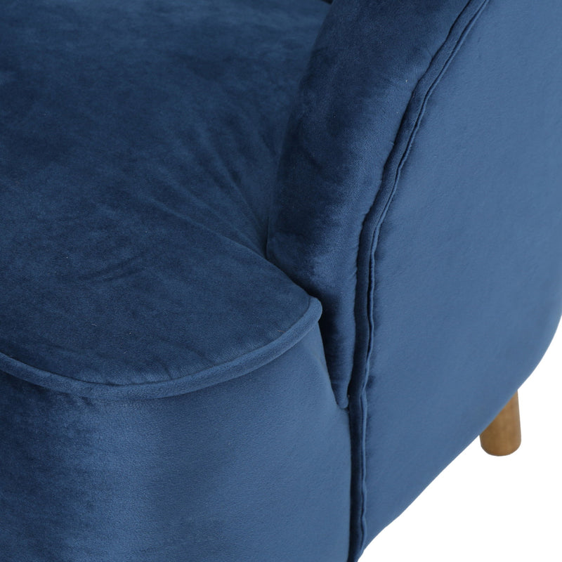 Modern Classic Shell Backed Loveseat