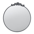 Classic Design Mirror With Baroque Inspired Frame For Bathroom, Entryway Console Lean Against Wall