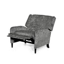 Oversized Textured Fabric Pushback Recliner