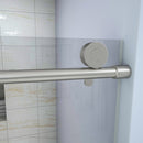 Single Sliding Bypass Shower Door Enclosure With Tempered Glass