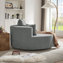 360° Swivel Accent Barrel Chair With 3 Removable Pillows For Living Room