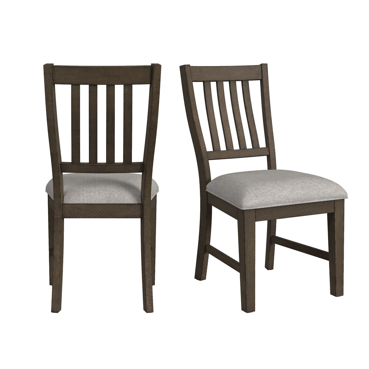 Yellowstone Dining Side Chair (Set of 2) in Medium Brown / Gray by Elements International
