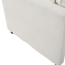 Modern Chenille Oversized Deep Seat Sectional Sofa With Pillows