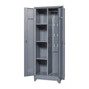 Metal Storage Cabinets, Cleaning Tool Cabinet With Locking Door, Tall Broom Tool Organizer And Storage, Large Storage Cabinet For Kitchen
