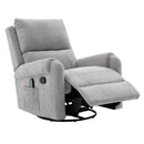Manual Recliner Massage Chair With Swivel Rocker, 8 Massage Modes, Side Storage Pocket