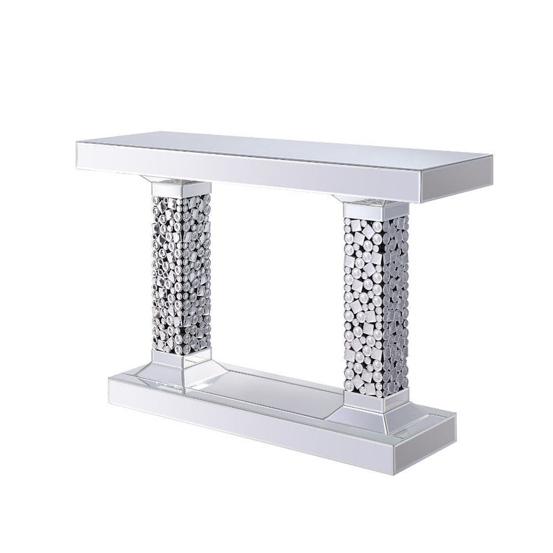 Kachina - Accent Table - Mirrored & Faux Gems - Atlantic Fine Furniture Inc