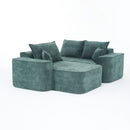 L-Shaped Sectional Sofa Couch With Chaise, Extra Deep Seats