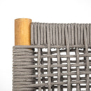 Outdoor 7 Piece Dining Set With Rope Woven Armchairs