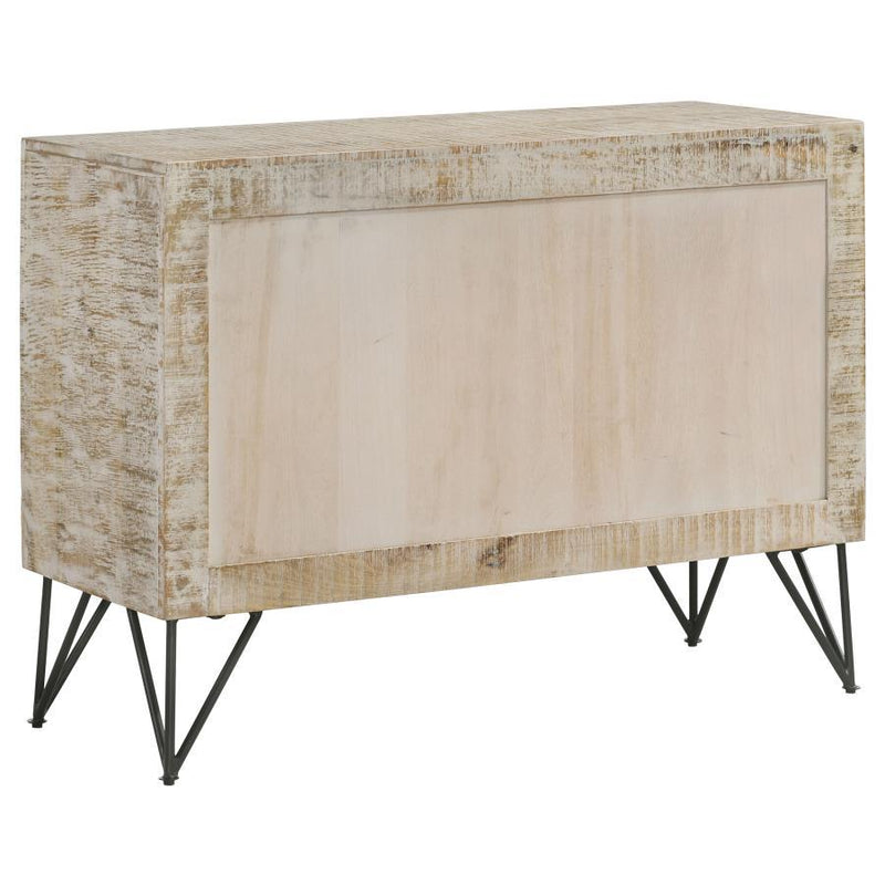 Eileen - 2 Door Wood Storage Accent Cabinet - White Washed