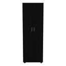 Armoire Organiser, Two Shelves, Rod, Double Door Cabinet Armoire