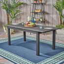 Outdoor Expandable Dining Table With Square Legs