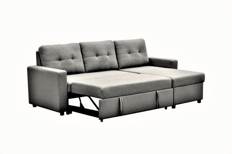 Convertible L Shaped Sectional Sleeper Sofa Bed, Saving Pull Out Couch