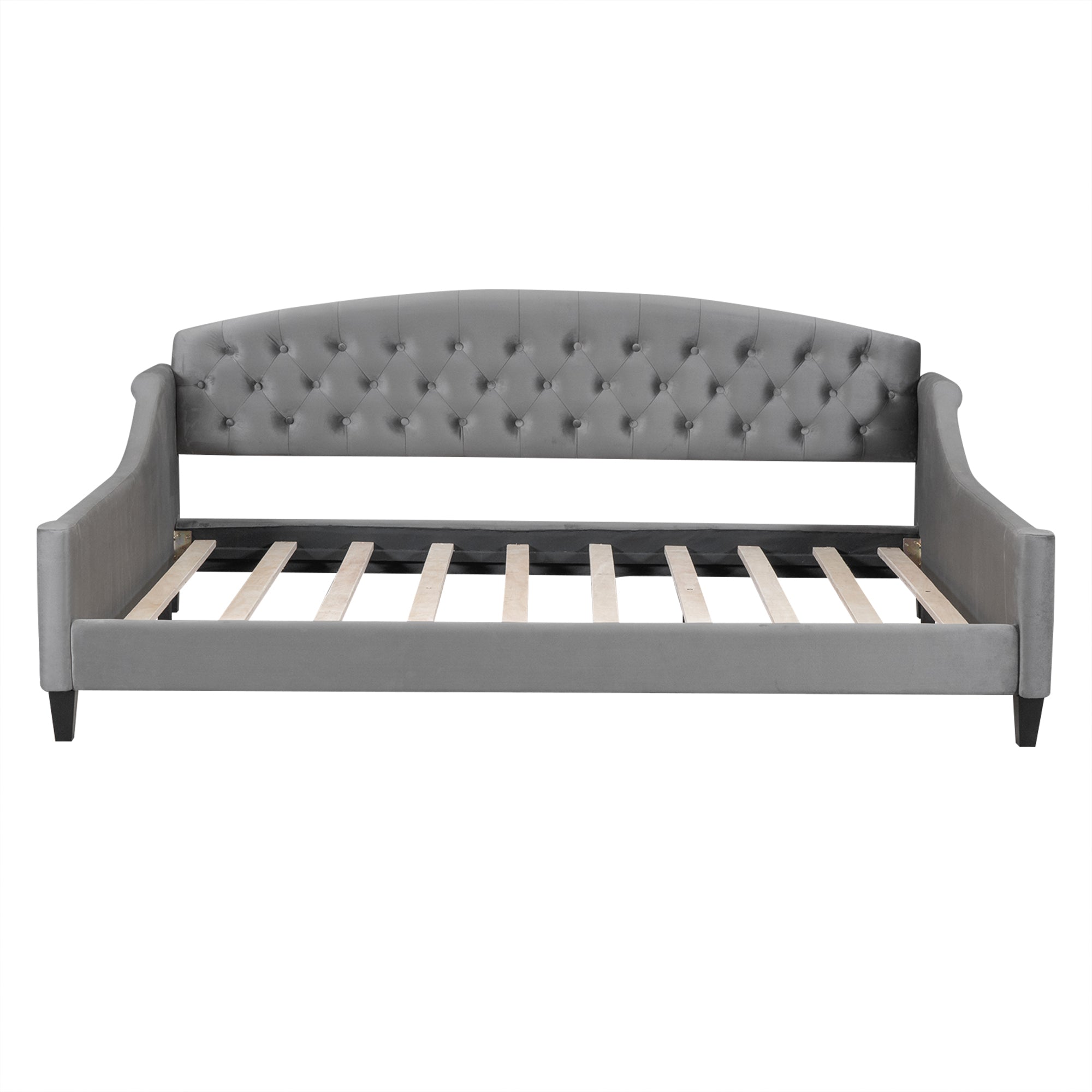 Modern Luxury Tufted Button Daybed, Full, Gray (Old SKU: SM001009AAE)