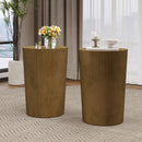 Langseth - Iron Sunburst Side Table Modern Design