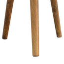 Inlay - Bone Tripod Stool - Beige / White