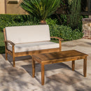 4 Person Outdoor Seating Group With Cushions Comfortable Patio Set - Teak