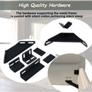 Upholstered Platform Bed With Special Shaped Velvet Headboard