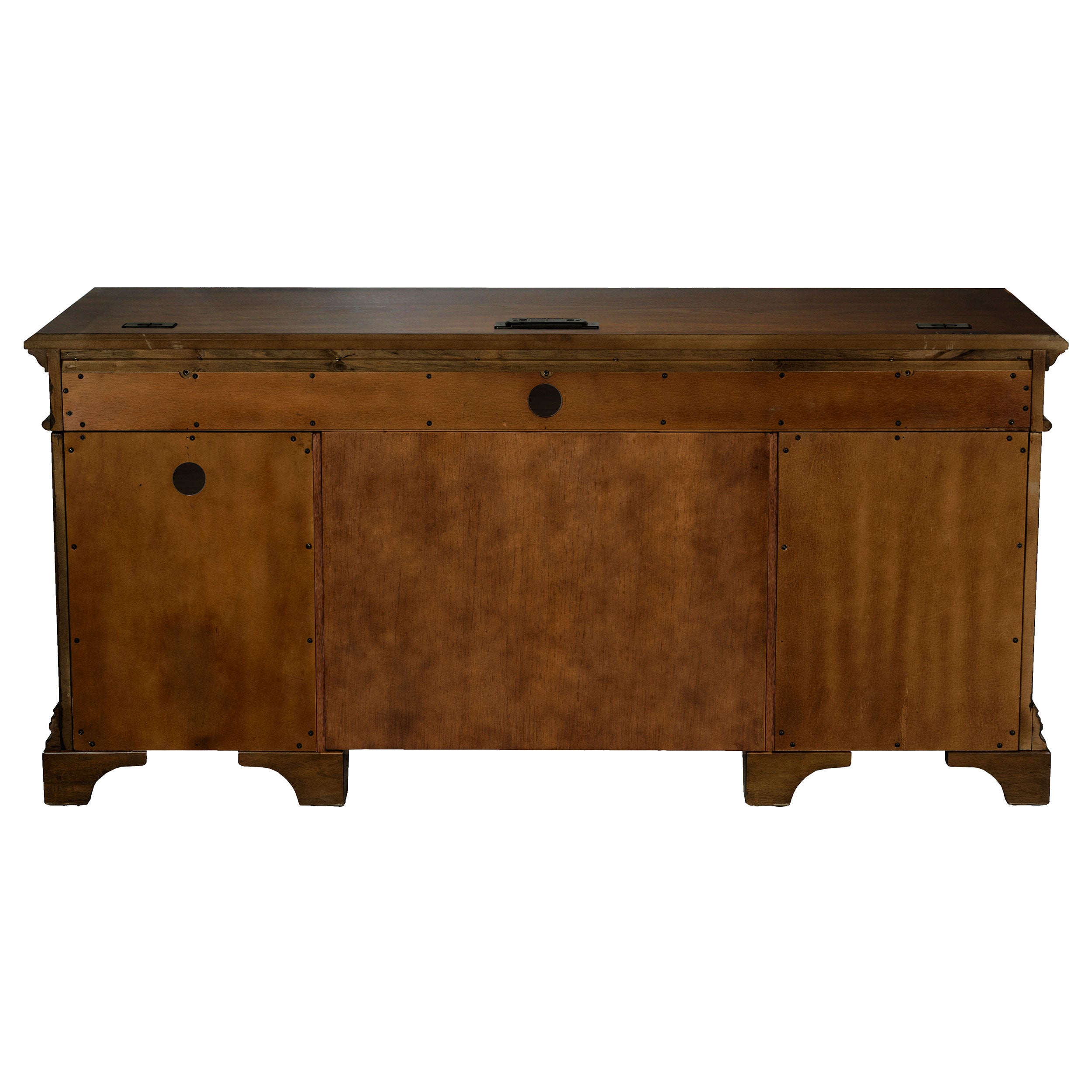 Hartshill 66-inch 5-drawer Credenza Office Desk Burnish Oak — view 7