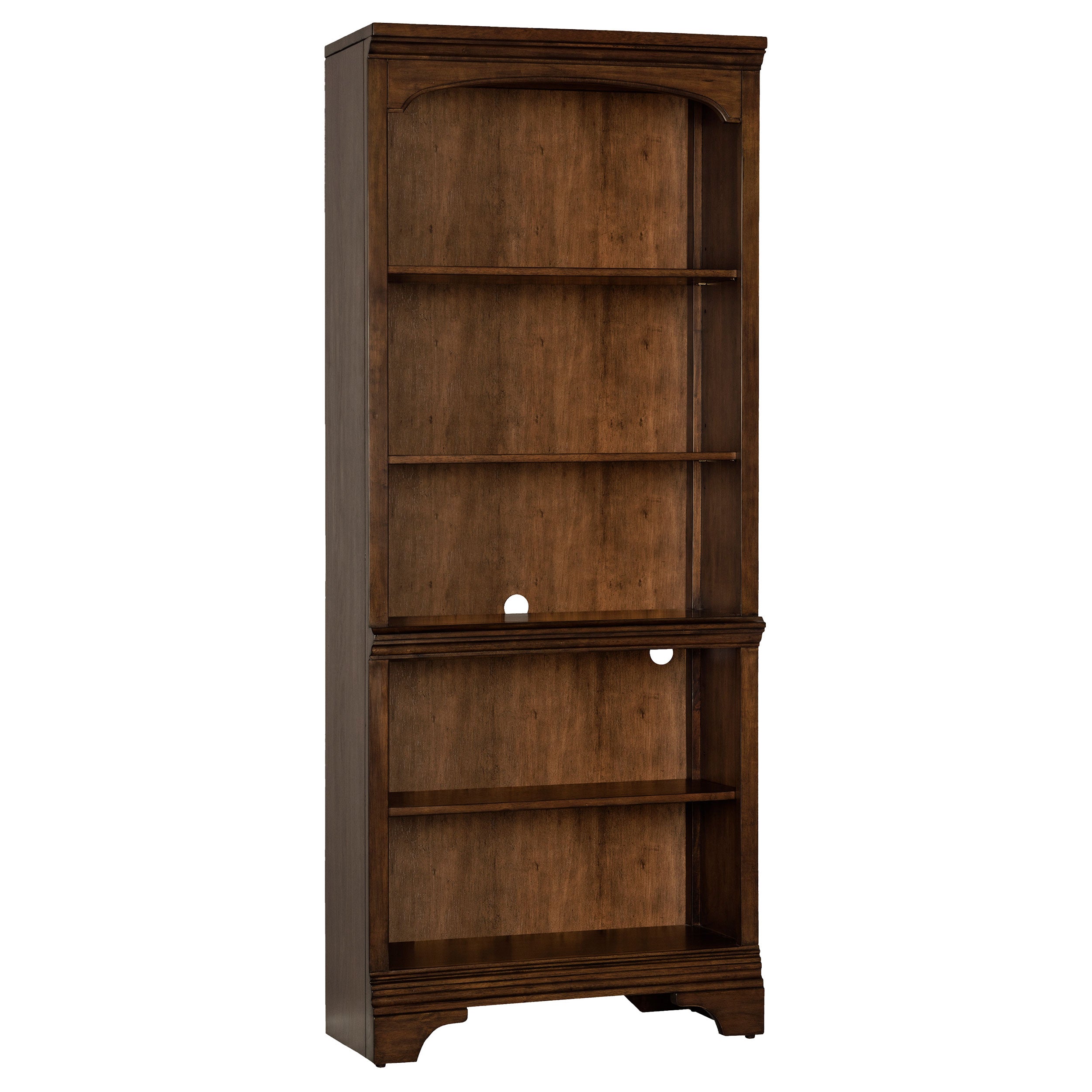 Hartshill 78-inch 5-shelf Bookcase Burnished Oak — view 1